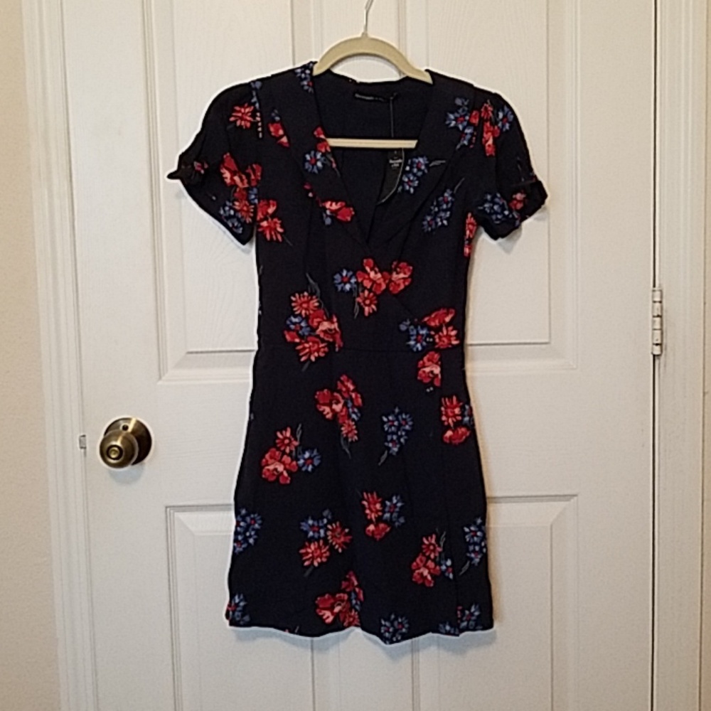 Wrap front dress